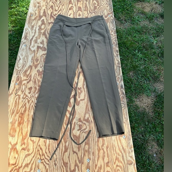 Express olive green pants size 10R grunge work classic casual - Picture 3 of 9